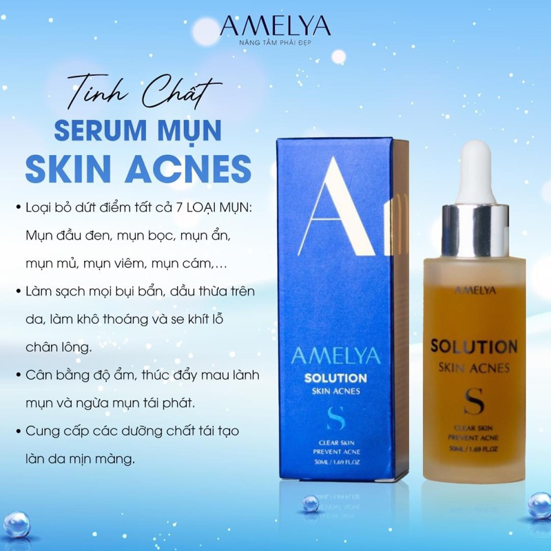 Tinh chất Serum skin acnes chính hãng Amelya 50ml
