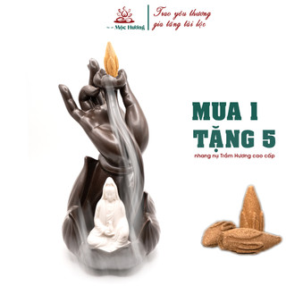 Thác khói trầm hương MỘC HƯƠNG TN - AT bằng sứ cao cấp