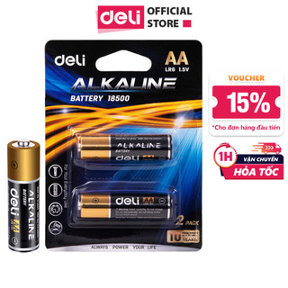 Pin kiềm Akaline Deli Pin đũa, pin tiểu vỉ 2 viên/ 4 viên 18500/18501/18504/18505
