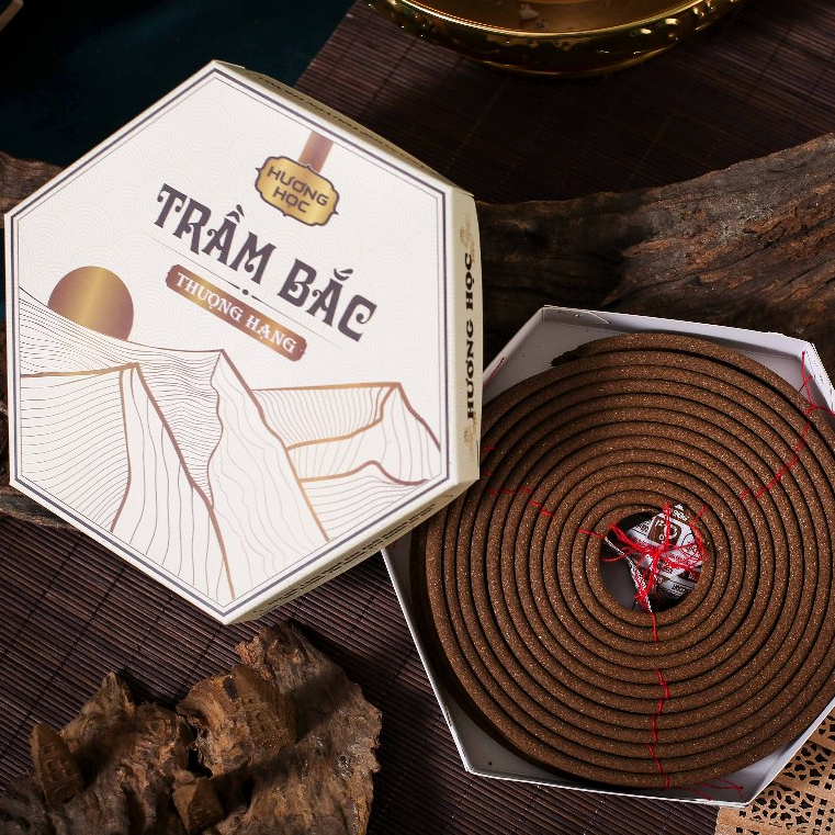 Combo 3 Hộp Nhang Vòng Trầm Bắc Hương Học 5nén/ hộp