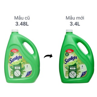 Nước rửa chén Sunlight Trà xanh Matcha Nhật Bản can 3.4lit