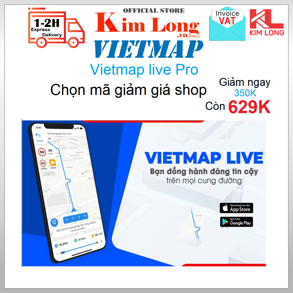 Vietmap Live Pro có tính năng Car Play và Android Auto, dẫn đường cho oto có đầy đủ cảnh báo giao thông