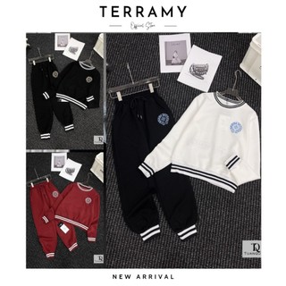 FREESHIP 50K - Set Bộ Nỉ Thể Thao TERRAMY Áo Hoodie & Quần Cá Sấu Polyester Dệt