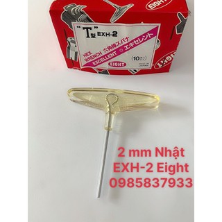 Tay vặn lục giác 2 mm chữ T EXH-2 Eight Nhật tại Máy NTT bảo hành dài hạn dùng tháo lắp ốc chìm dễ dàng hiệu quả