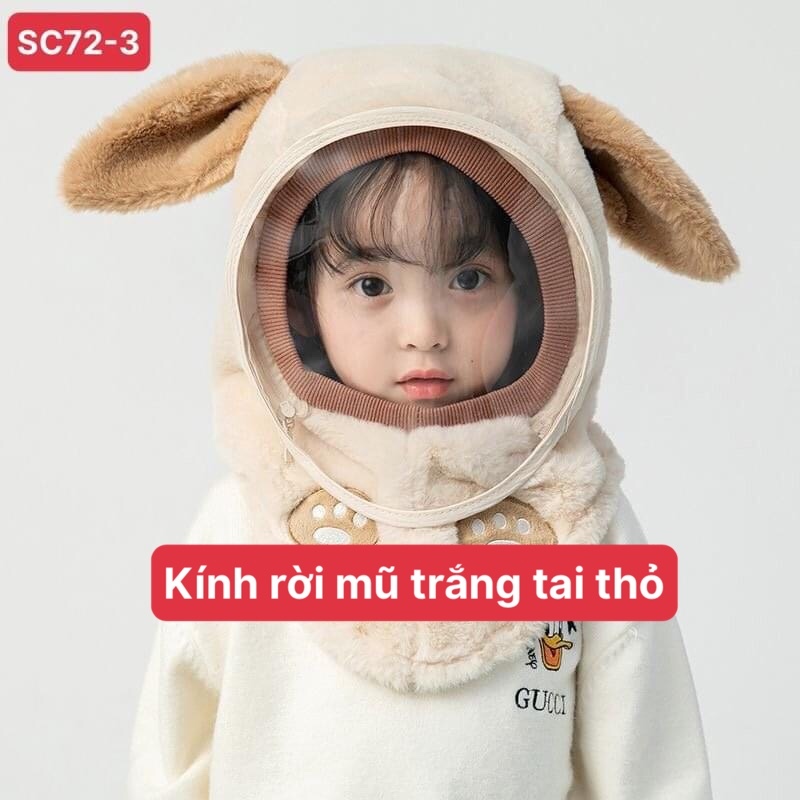 MẶT KÍNH Mica rời thay thế cho Mũ lông cừu trùm đầu, chống gió