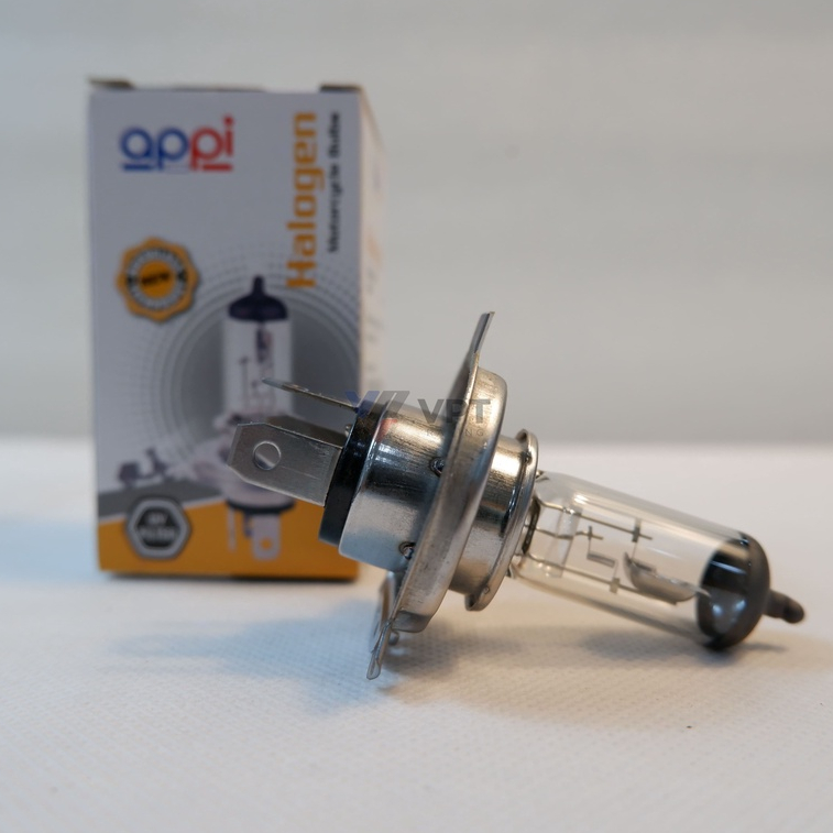 Bóng đèn Appi HALOGEN 12V45/45W cho Honda, Yamaha, Suzuki Màu Trắng