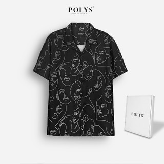 Áo sơ mi nam POLYS Fullbox chính hãng, Lụa Mango mịn mát, không nhăn co giãn 4 chiều sơ mi THE FACE