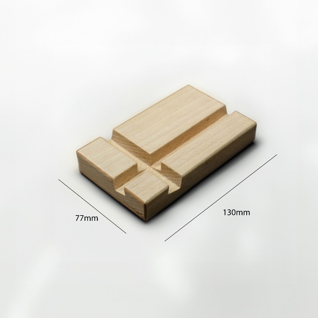 Giá đỡ điện thoại, iPad, iPhone, máy tính bảng tablet chất liệu gỗ tự nhiên  - khodogohanoi