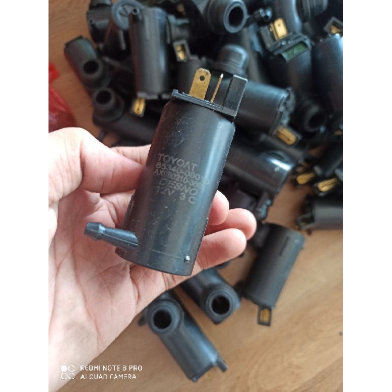 Motor bơm nước rửa kính xe con xe tải 12v 24v