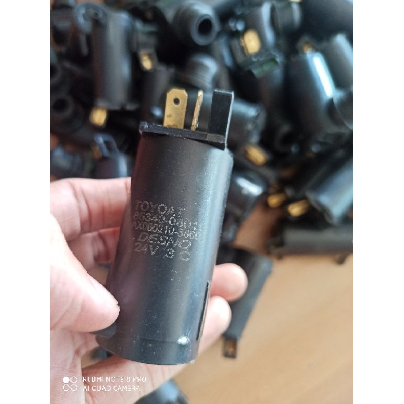 Motor bơm nước rửa kính xe con xe tải 12v 24v