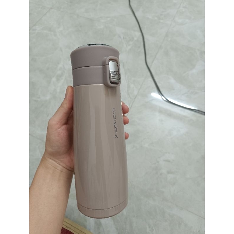 Bình giữ nhiệt Macaron I.d Tumbler Lock&Lock 450ml màu nâu sữa