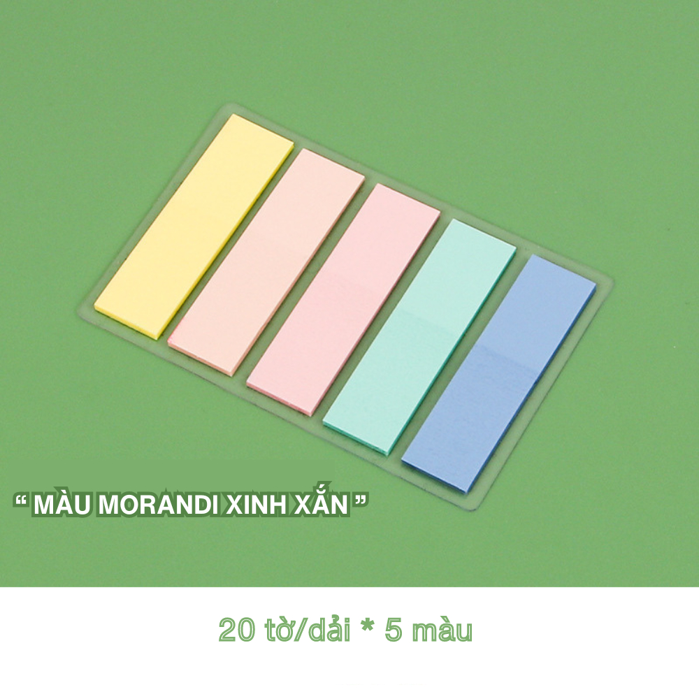 Set 100 Miếng Dán Ghi Chú Đánh Dấu Trang Nhiều Màu