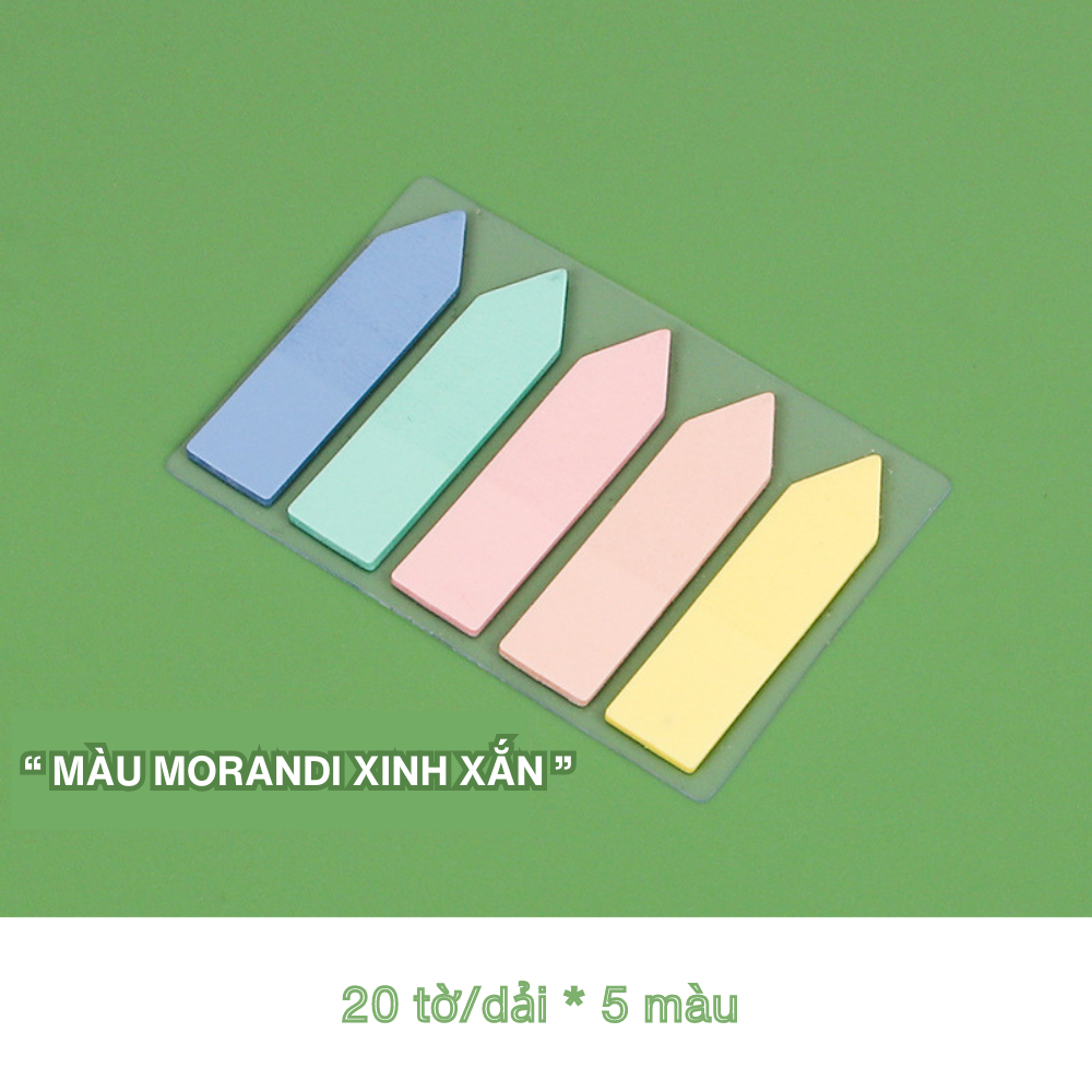 Set 100 Miếng Dán Ghi Chú Đánh Dấu Trang Nhiều Màu