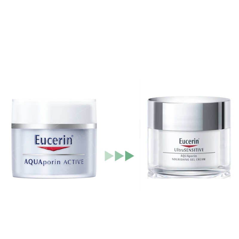 Kem Dưỡng Ẩm Eucerin Eucerin Ultrasensitive Aquaporin Nourishing Gel Cream 50ml - Cho Da Thường Đến Hỗn Hợp