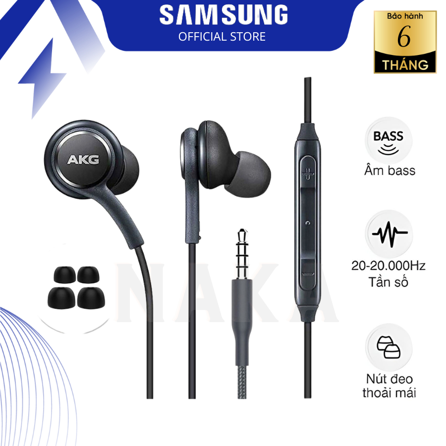 Tai nghe Type C SamSung AKG có dây cổng 3.5 mm và Type C Tặng kèm hộp đựng Bảo hành 90 ngày NAKA