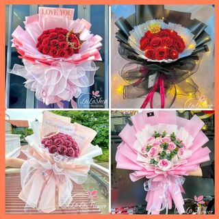 [HỎA TỐC] Bó hoa sáp thơm giá siêu rẻ nhiều mẫu làm quà tặng hoa 8/3, 20/10,20/11 sinh nhật tặng kèm thiệp (có xuất VAT)