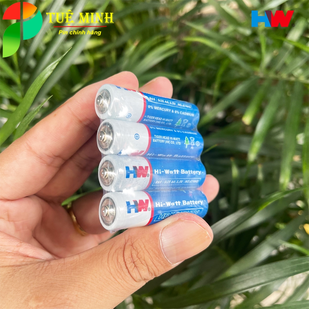 40 Viên Pin AA, pin tiểu AA 1.5V Hi-Watt màu xanh, Pin đồ chơi, pin điều khiển tivi giá siêu rẻ