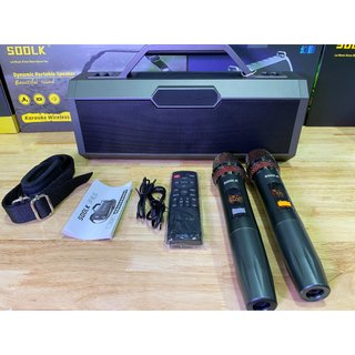 Loa sodlk s520 di động bluetooth 5.0 siêu trầm 150w, karaoke chuyên nghiệp, đèn rgb