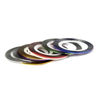 Băng cuộn trang trí móng 1mm set 10 cuộn 0189
