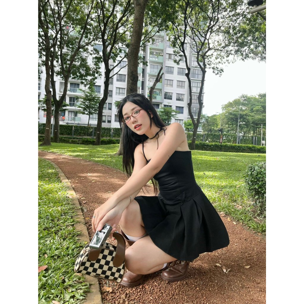 Đầm 2 dây nữ dáng xoè năng động phù hợp mùa hè  | MEI DRESS | Secodee