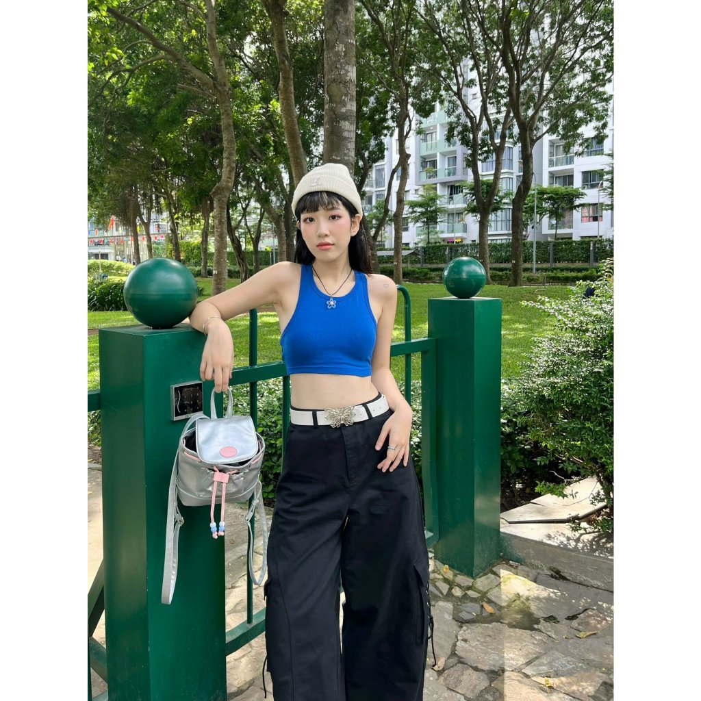 Áo Ba Lỗ Croptop Len Tăm | Lux Top | Secodee