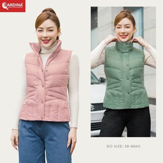 Áo Phao Lông Vũ Nữ CARDINA Cao Cấp Kiểu Dáng Gile Siêu Nhẹ Siêu Ấm 3PF02
