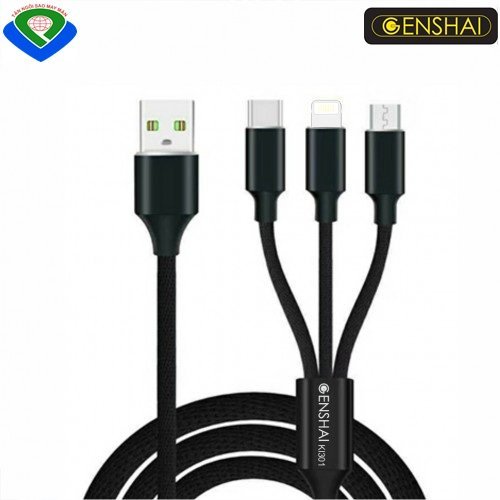 Dây cáp sạc 20cm, 100cm, 300cm sạc nhanh - Hàng chính hãng