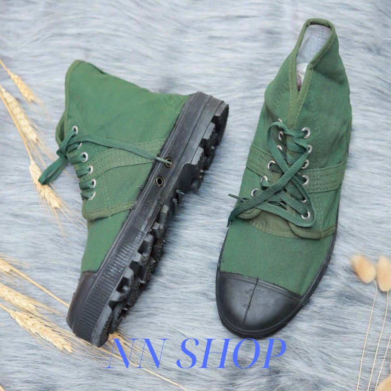 Giày vải cao cổ , giày quan nhu , giày bo doi nam  đế cao su siêu bền hàng loại 1