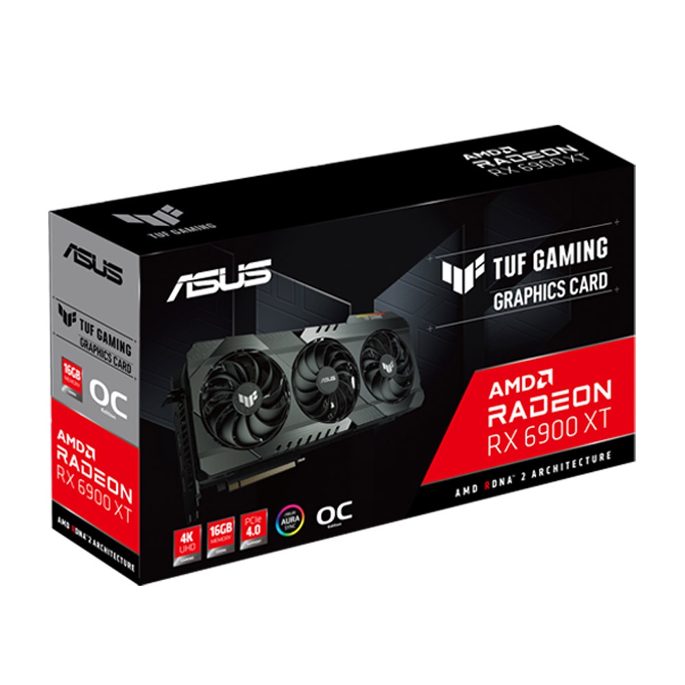 BOX Các loại, Card màn hình Asus TUF Radeon RX 6900 XT Gaming TUF-RX6900XT-O16G-GAMING