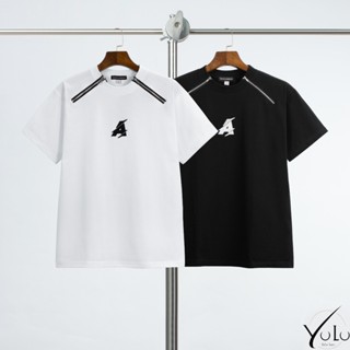 Áo phông Dolce 2 dây kéo thêu chữ A chất cotton 270gsm boy phố hàng chuẩn xịn DL 2khóa