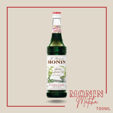Syrup Matcha Green Tea Monin 700ml – Siro Trà Xanh Nhật Bản Thanh Mát, Đậm Vị Cho Đồ Uống