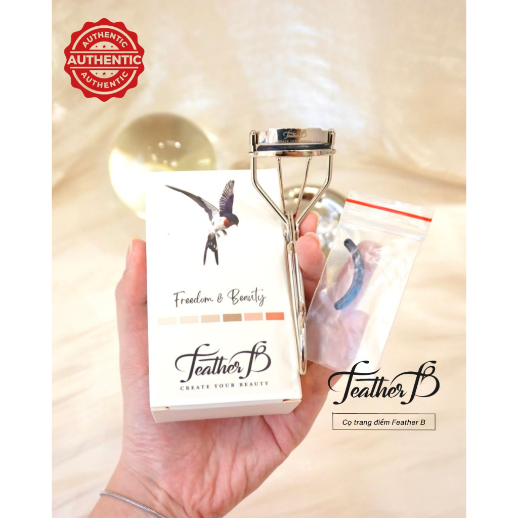 Kẹp Bấm Mi Cong Lâu FEATHER B - Feather B Eyelash Culer Original - Bấm mi siêu cong