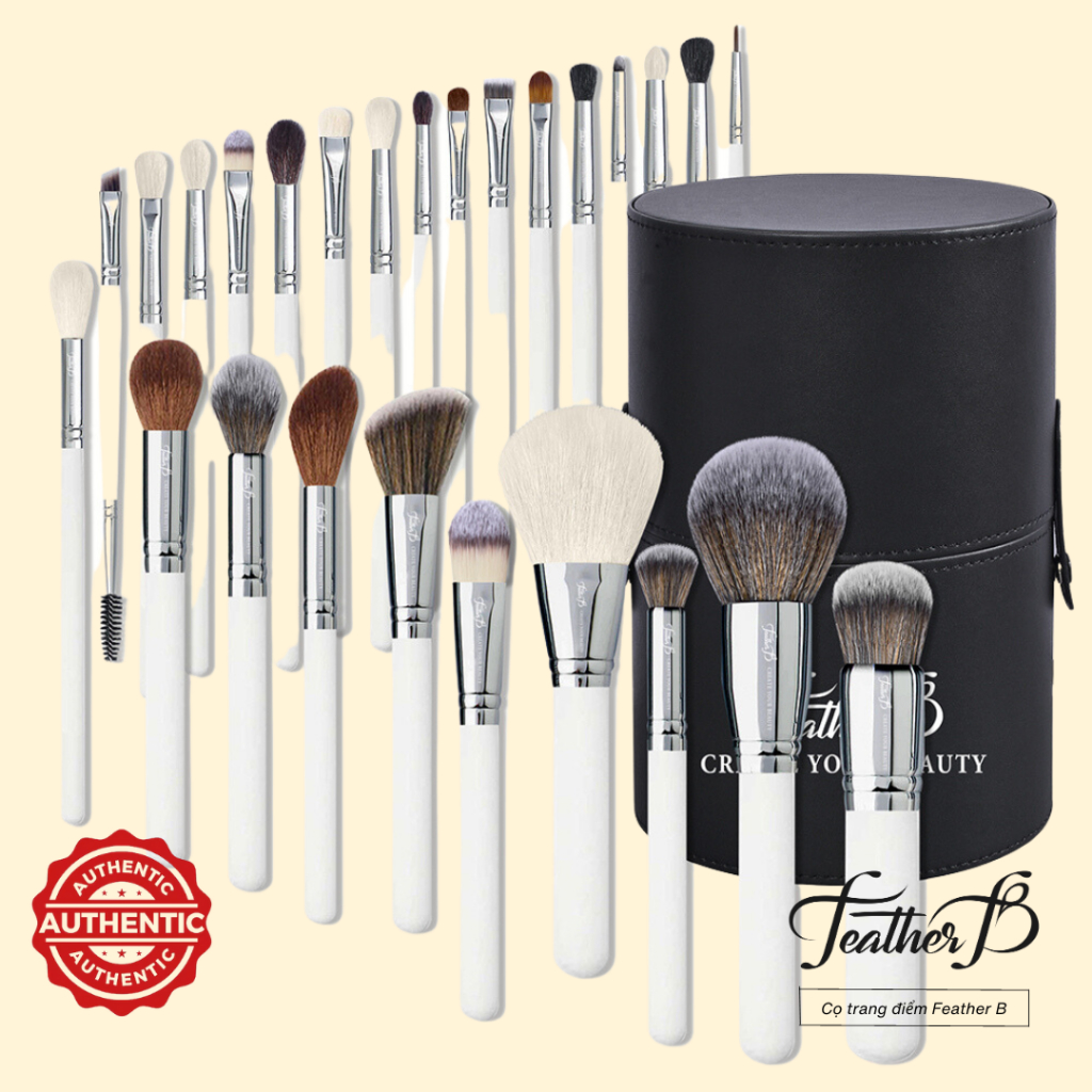 Bộ Cọ Trang Điểm Chuyên Nghiệp - Bộ cọ chuyên nghiệp 26 Cây Feather B Make Up Vol.2 - Bộ make up - Cọ chuyên nghiệp
