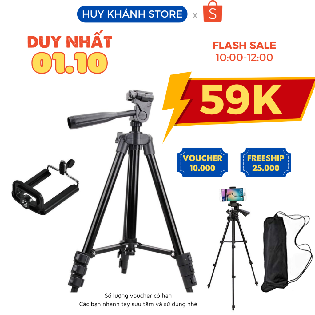 Giá Đỡ Chụp Ảnh, Chân Đỡ Điện Thoại, Máy Ảnh Tripod 3110, Tripod 3120A 3 Chân Chắc Chắn Phù Hợp Với Mọi Loại Điện Thoại