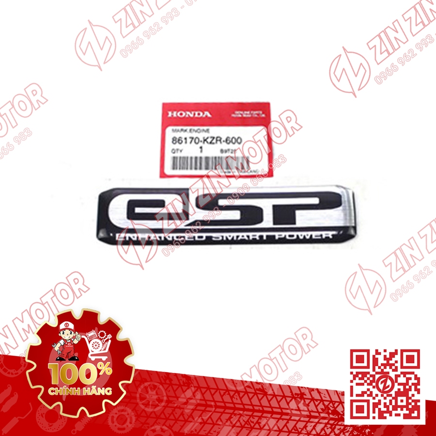 Tem AB 2020 Zin, Tem Rời Xe AirBlade 125 Trắng Đen 2021 Phiên Bản Tiêu Chuẩn Chính Hãng Honda - ZZM