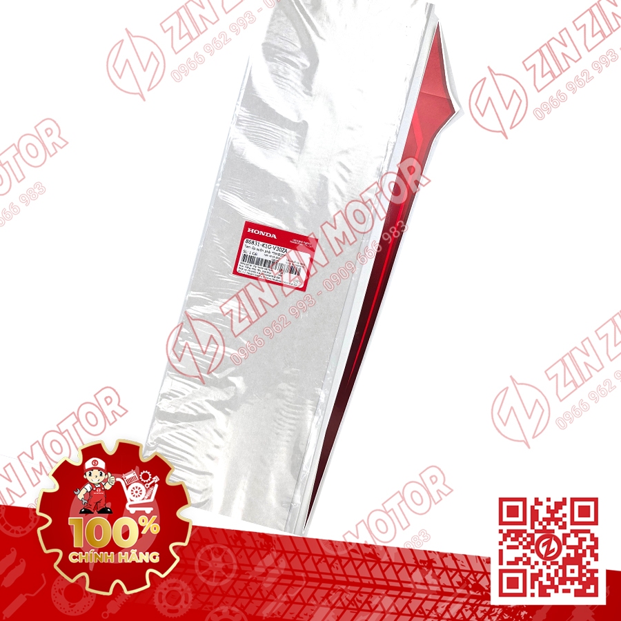 Tem AB 2020 Zin, Tem Rời Xe AirBlade 125 Trắng Đen 2021 Phiên Bản Tiêu Chuẩn Chính Hãng Honda - ZZM