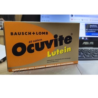 Viên uống ocuvite lutein hộp 60 viên giúp mắt khỏe