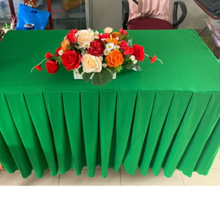Khăn Trải Bàn Chân Váy Bèo Nhúng Cho Bàn Giáo Viên, Bàn Tiệc, Hội Nghị
