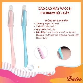 Bộ 2 cây dao cạo mày Vacosi Eyebrow định hình chân mày