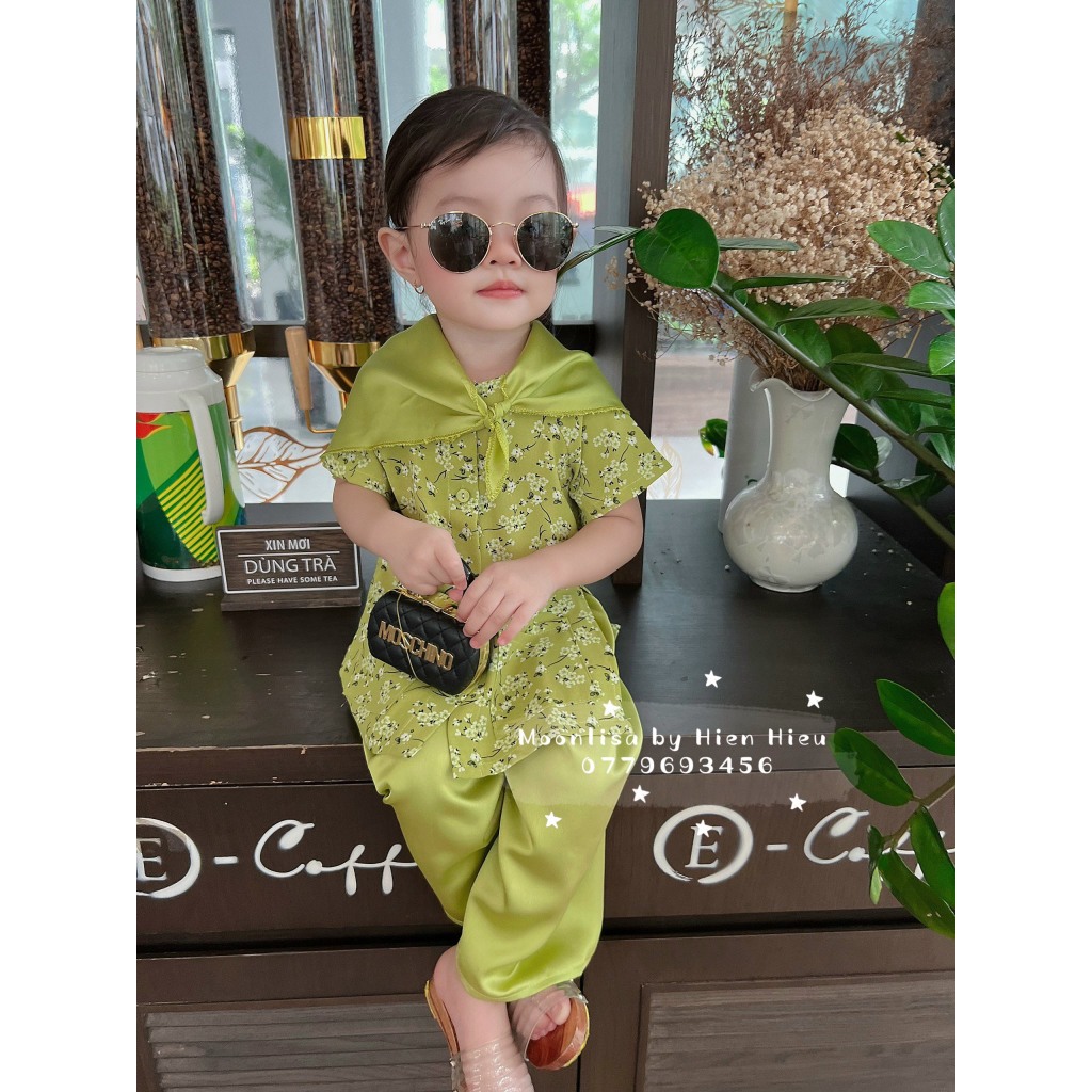 Bà Ba Cho Bé Gái Mẫu Hoa Nhí Mới  Cho Bé Sản Xuất Trực Tiếp MOONLISA