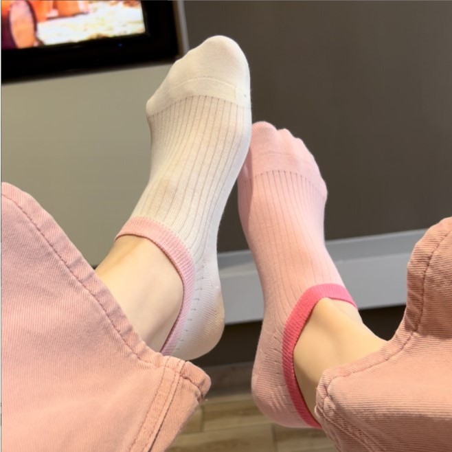 Tất Nữ Cổ Ngắn Basic, Vớ Cotton Trơn Nhiều Màu Sắc Co Giãn Thoáng Khí