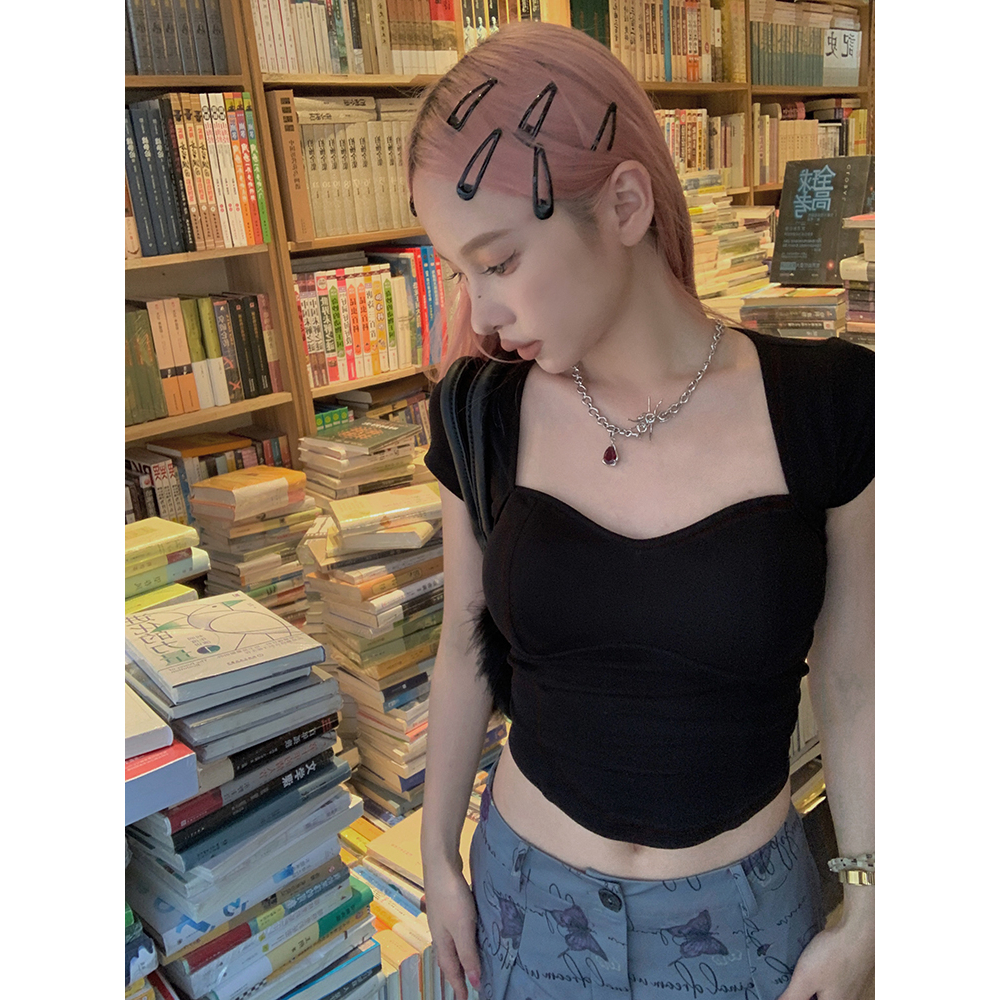 Áo thun nữ trễ vai TAY DÀI bánh bèo tiểu thư SANJOLI  AO010