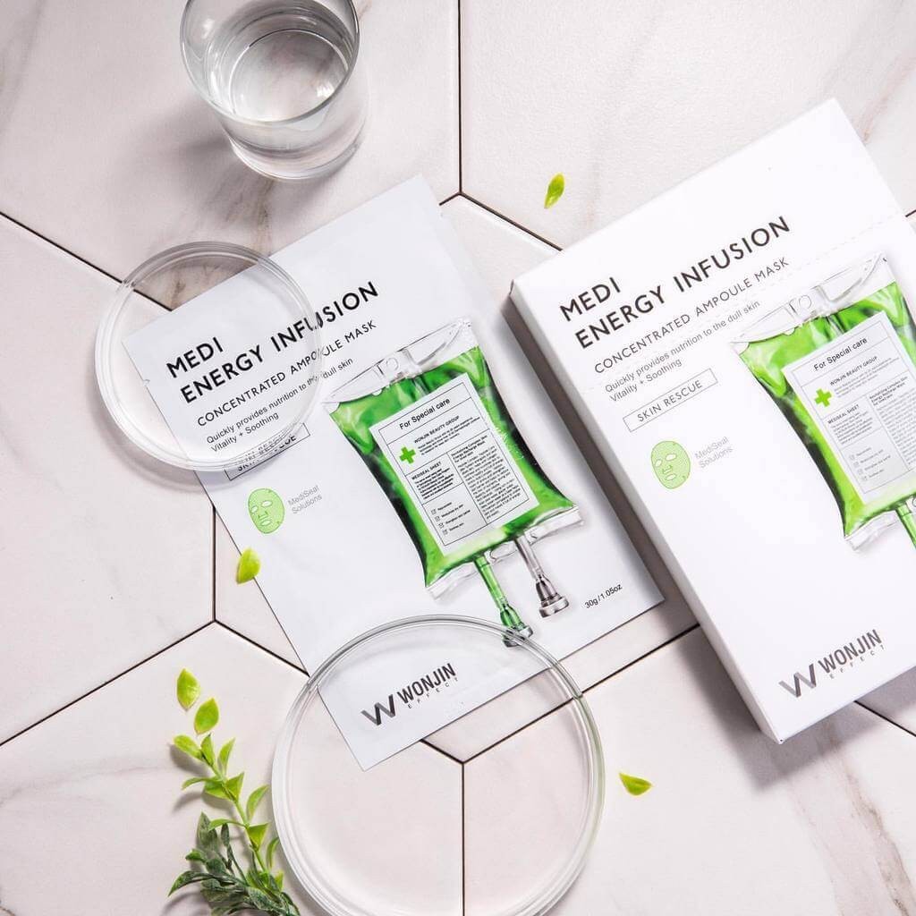 Mặt nạ WONJIN EFFECT MEDI HYDRO VIAL CONCENTRATED AMPOULE MASK tách lẻ 1 miếng nhập khẩu chính hãng daothinhuquynh