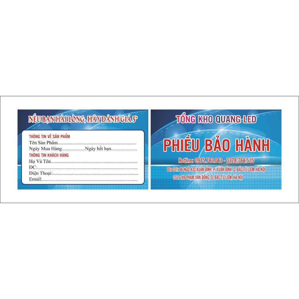 Bảng Hộp Đèn Led Menu kích thước A4 , thương hiệu Quang Led