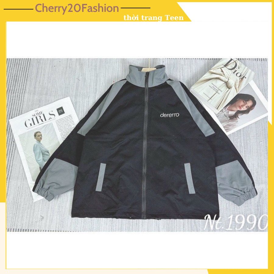 Áo khoác dù 2 lớp dày dặn hình in chữ sắc nét có túi, áo khoác gió thời trang phong cách trẻ trung, năng động