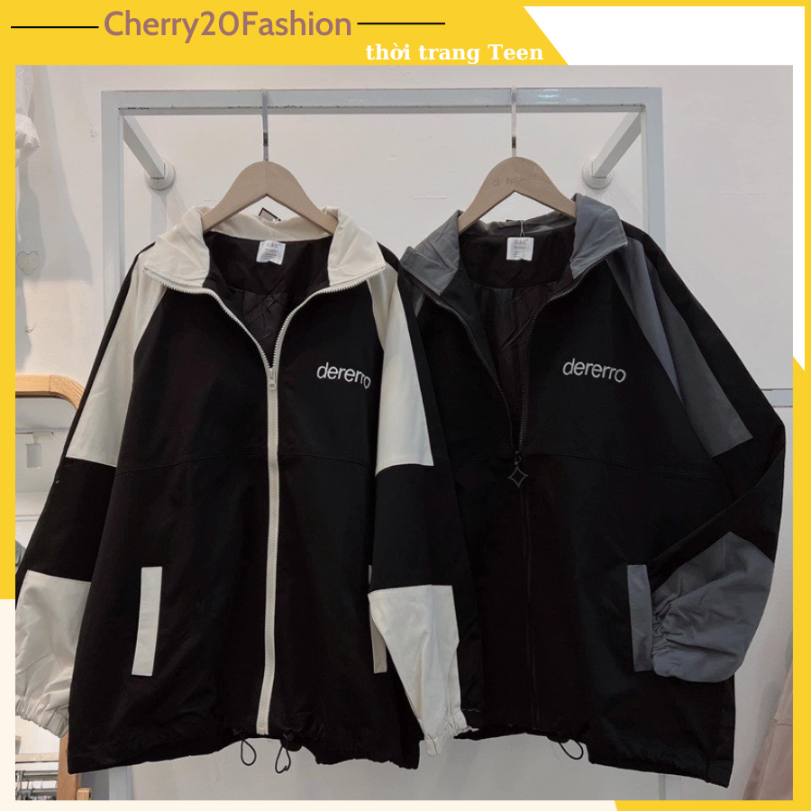 Áo khoác dù 2 lớp dày dặn hình in chữ sắc nét có túi, áo khoác gió thời trang phong cách trẻ trung, năng động