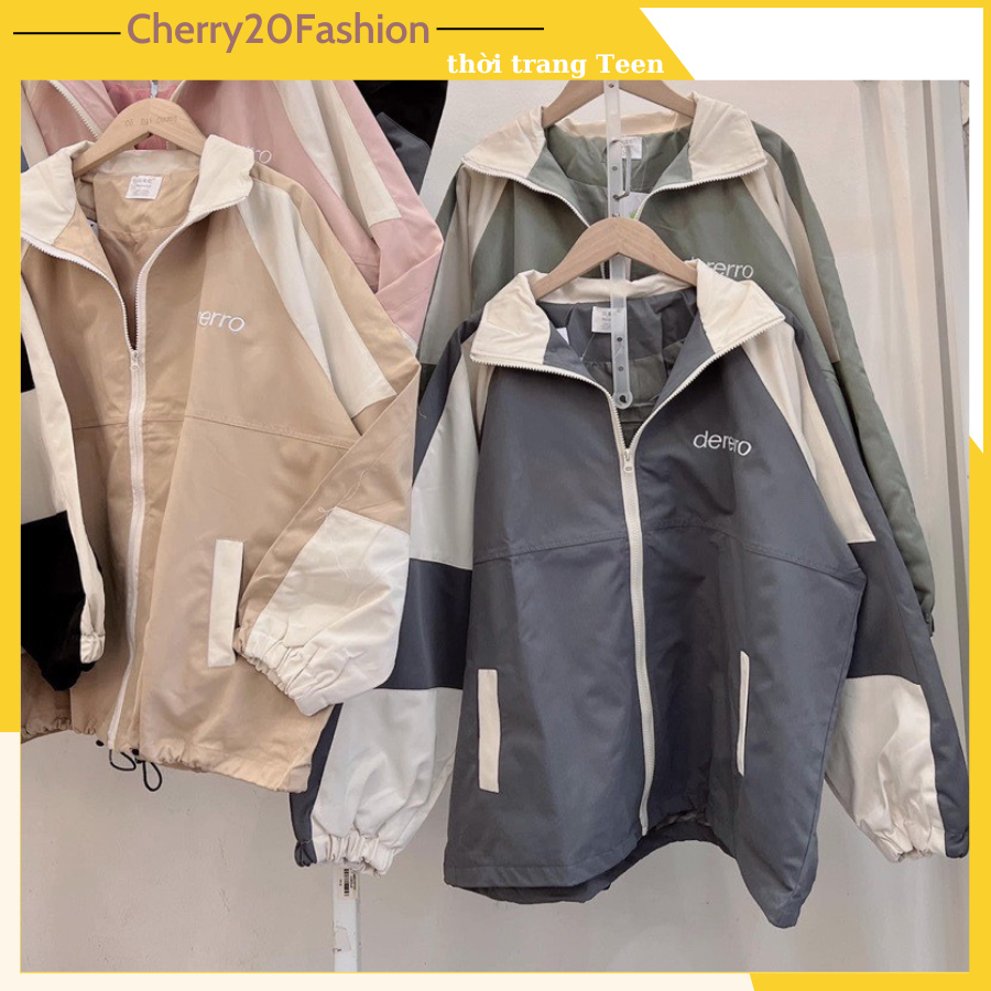Áo khoác dù 2 lớp dày dặn hình in chữ sắc nét có túi, áo khoác gió thời trang phong cách trẻ trung, năng động