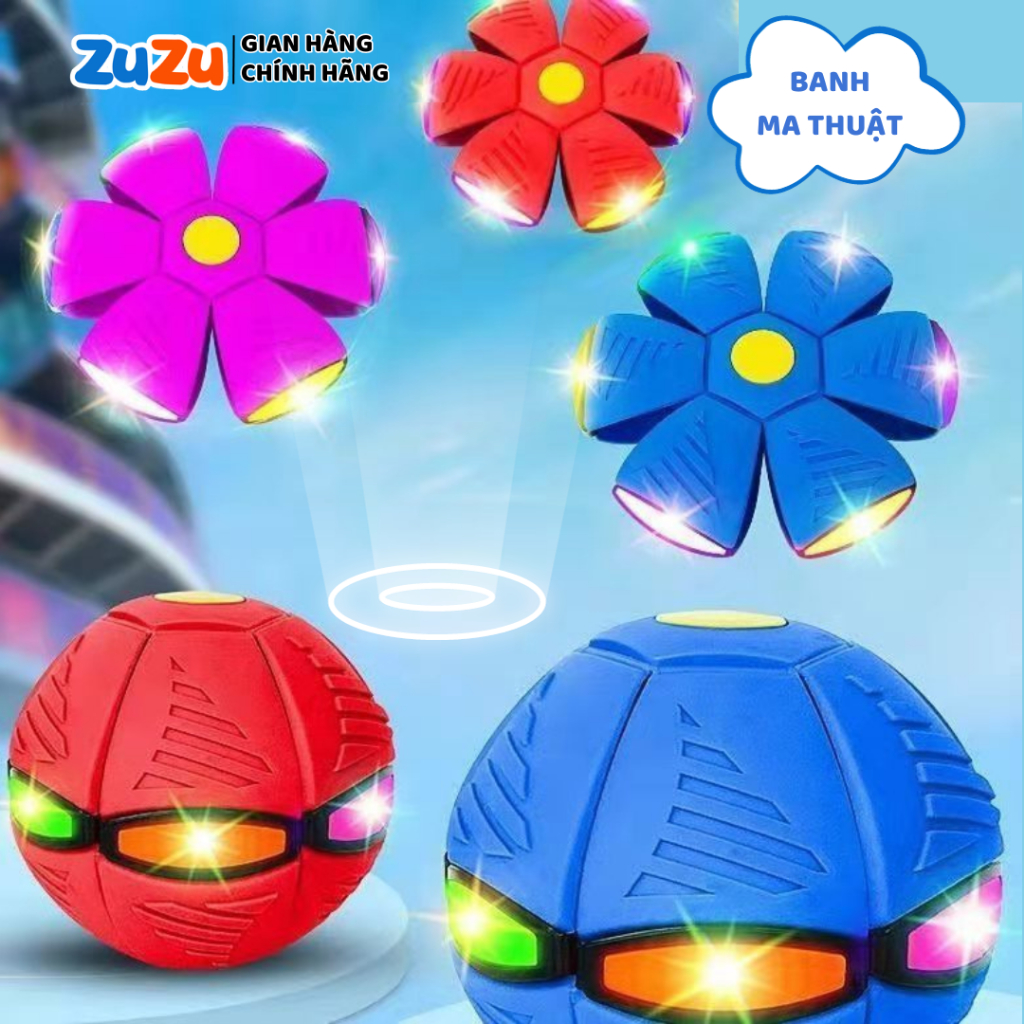 Bóng Ma Thuật Phát Sáng ZuZu, Quả Bóng Ma Thuật Tự Nảy Cho Trẻ Em, Đá Bóng Đồ Chơi Vận Động Cho Bé