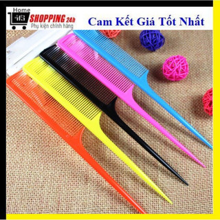 Combo 10 lược đuôi nhọn, 10 lược rẻ ngôi tóc tiện lợi, set 10 lược nhiều màu nhọn rẻ ngôi tóc B423