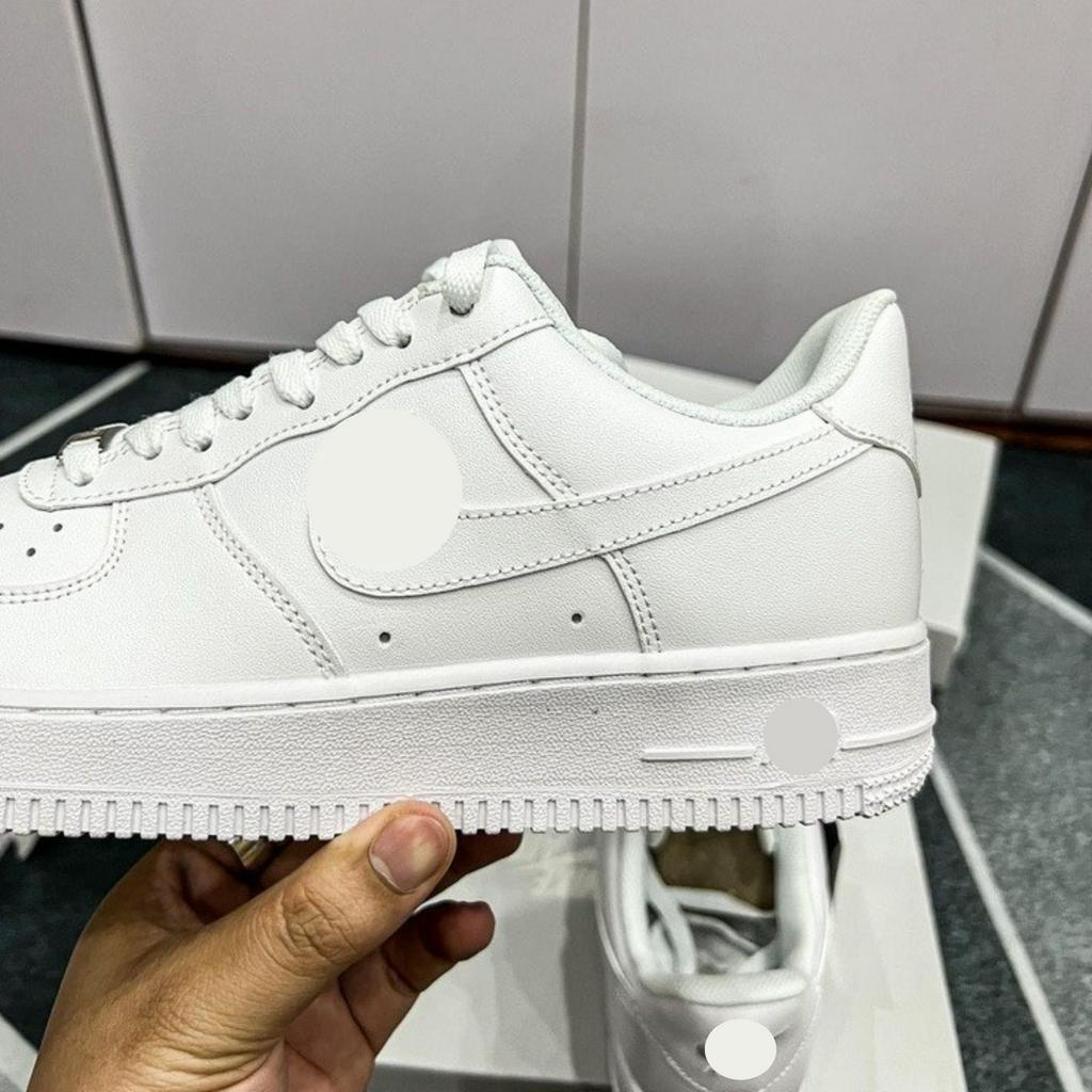 Giày AF1_Nike Trắng Nam Nữ, Giày Air_Force 1_Màu Trắng Thời Trang Full Box